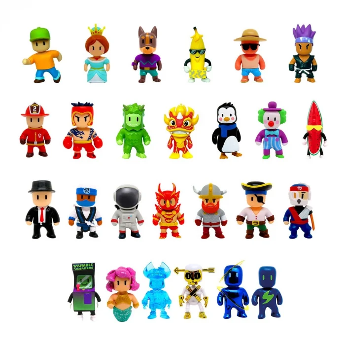 TUY23000 Stumble Guys 3lü Mini Figür