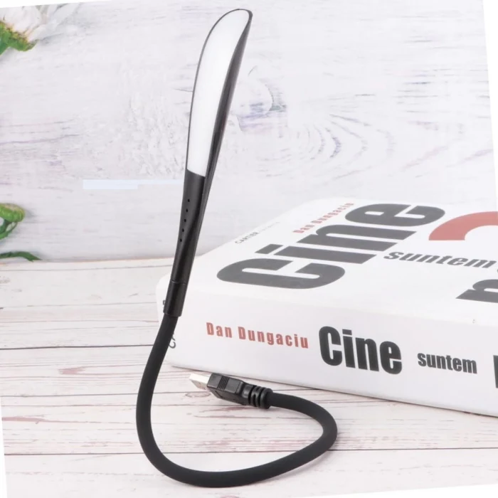 USB Girişli 14 Ledli 3 Kademeli Dokunmatik Masa/Kitap Okuma Lambası Ledi Siyah (5124)