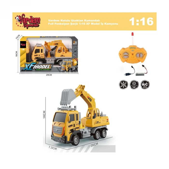 XF-789-110A-1A-3A-4A Kumandalı Şarjlı İş Makinesi -Vardem