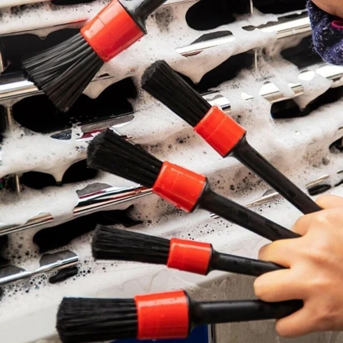 Yumuşak Kıllı İç Ve Dış Temizlik İçin 5+1 Detaylı Araç Oto Temizlik Bakım Fırça Seti (5124)