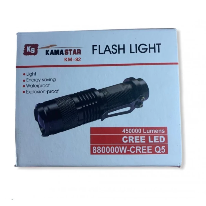 Zoomlu Şarjlı El Feneri KM-82 (5124)