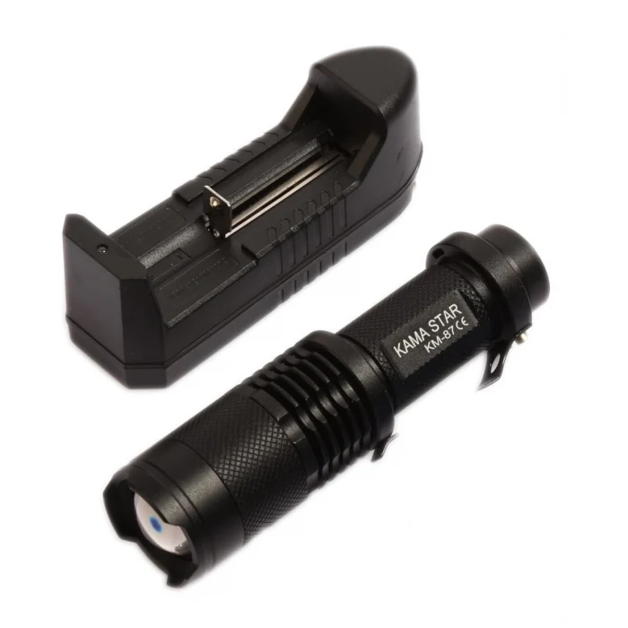 Zoomlu Şarjlı El Feneri KM-87 (5124)