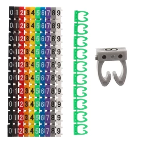 0-9 DİJİTAL KODLU RENKLİ KABLO İŞARETLEYİCİ 4MM (5124)