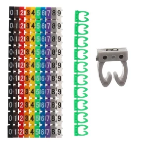 0-9 DİJİTAL KODLU RENKLİ KABLO İŞARETLEYİCİ 6MM (5124)