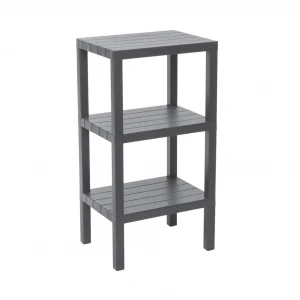 3 RAFLI GRİ MODÜLER ÜNİTE PLASTİK 38x29x74 cm (5124)
