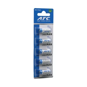 ATC SUPER ALKALİNE BATTERY A23 - 23A LR23 ARAÇ - OTO KUMANDA PİLİ 12V 5Lİ KART (5124)