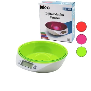 DİJİTAL - PİLLİ MUTFAK TERAZİ TARTI KASELİ - 5KG/1GR (5124)