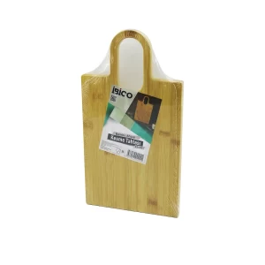 DİKDÖRTGEN=22X38CM AHŞAP BAMBU KESİM PANOSU - KESME TAHTASI OVAL KULPLU (5124)