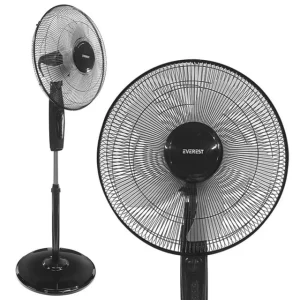 FAN11 Cool Air 16&apos;&apos; 45 Watt 5 Pervaneli 3 Kademe 1200RPM Zaman Ayarlı Vantilatör Siyah (5124)