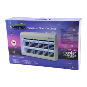 MASTER MTR-2X15Y  YAPIŞKANLI  SİNEK ÖLDÜRÜCÜ CIZ CİHAZI MAKİNE 30W 2PCS LED FLORESAN 100M2 ETKİLİ 47.5X9.5X29CM (5124)