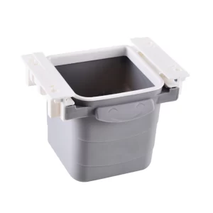 Mini Masa Çöp Kovası Plastik Tezgah Altı Geri Çekilebilir Yapışkanlı Görünmez Bölme Pratik (5124)