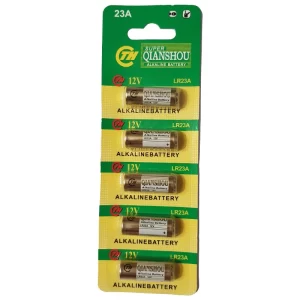 QIANSHOU LR23A 12 VOLT KALIN 23A ALARM PİLİ 5Lİ PAKET (5124)