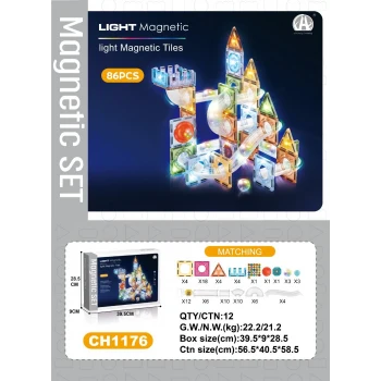 03-CH1176 7,5 CM MANYETİK BLOKLAR 86 PCS