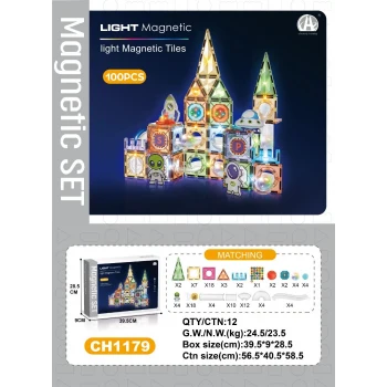 03-CH1179 7,5 CM MANYETİK BLOKLAR 100 PCS