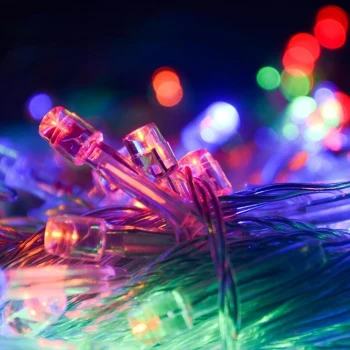 10 Metre 100 Ledli 8 Fonksiyonlu Karışık Renkli RGB Led Lamba (5124)