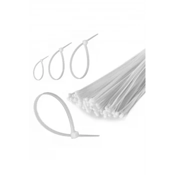 100 Adet Plastik Cırt Kelepçe Kablo Bağı Kablo Düzenleyici- 3.6 X 150 MM (5124)