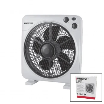 12 İNÇ  KUTU FAN  VANTİLATÖR  3 KADEME HIZ   5 PLASTİK KANAT  40W   60DK.ZAMAN AYARLI  MTR-F620 (5124)