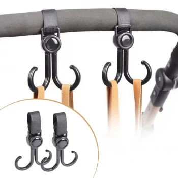 2 Adet Bebek Arabası, Motor, Bisiklet Eşya Taşıma Aparatı Plastik Kanca - 1 Adet 2 li Kanca Gönderilir (5124)