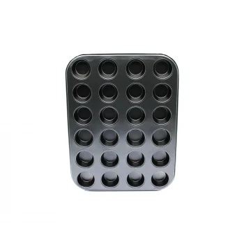 24 GÖZLÜ METAL - SİYAH MUFFIN KEK KALIBI (5124)