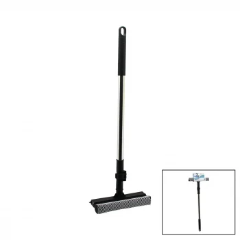 2İN1 BAŞLI=ÇEKPAS - FİLE KAPLI SÜNGER ÇOK AMAÇLI YÜZEY TEMİZLİK MOP - CAMSİL KİLİTLİ UZAYAN METAL SAP=56-94CM (5124)