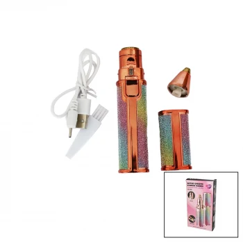 2IN1 BAŞLI - SİMLİ - RUJ MODEL - USB ŞARJLI YANAK - BURUN TÜY ALMA MAKİNESİ (5124)