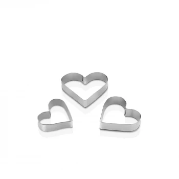 3 BOY - KALP METAL KURABİYE KALIP (5124)