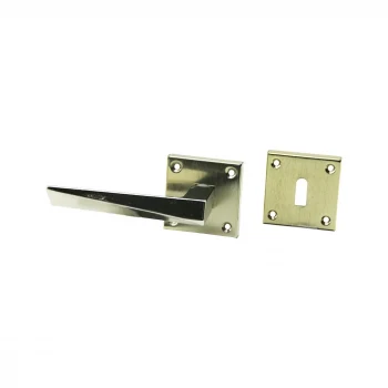 4 TAKIM PRATİK PRİZMA ODA  GRİ NİKEL ROZETLİ KAPI KOLU (5124)