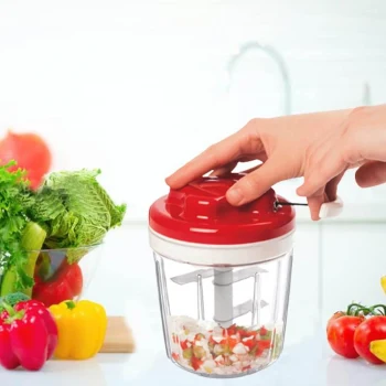 5 Bıçaklı Ipli El Rondosu Pratik Sebze Doğrayıcı (5124)