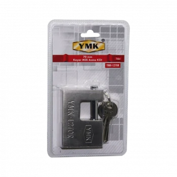 70MM GRİ KAYAR MİLLİ ASMA KİLİT (5124)