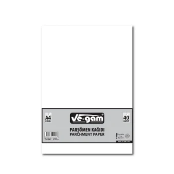 A4 40 PARÇA  ÇİZGİSİZ PARŞÖMEN KAĞIDI (5124)