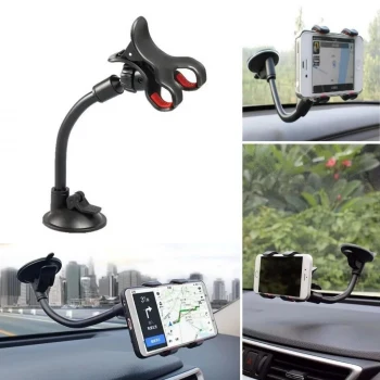 Akrobat Cama Sabitlenen Güçlü Vakumlu 360 Derece Dönen Tüm Modellere Uyan Oto Telefon Tutucu (5124)