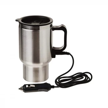 ARAÇ - OTO- 12V ÇELİK BARDAK KETTLE SU ISITICISI ÇAKMAKLIK FİŞLİ (5124)
