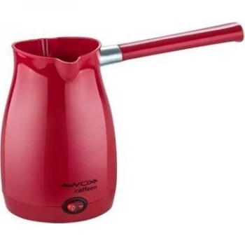 AWOX CAFFEEN  KIRMIZI  ELEKTRİKLİ CEZVE  TÜRK KAHVESİ  MAKİNESİ  PLASTİK   ÇİFT AĞIZ   0.4LT - 5 FİNCAN   1000W (5124)