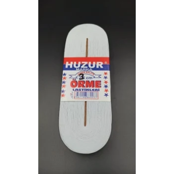 BEYAZ - 3CM PAÇA LASTİK YASSI GENİŞ 10MT. (5124)