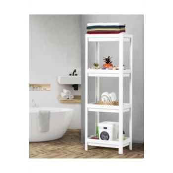 BEYAZ DİKDÖRTGEN RAF ÜNİTESİ PLASTİK (5124)