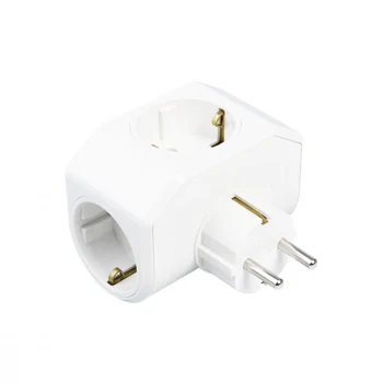 BEYAZ YONCA PLUS 3LÜ TOPRAKLI PRİZ FİŞ 03-ZM (5124)