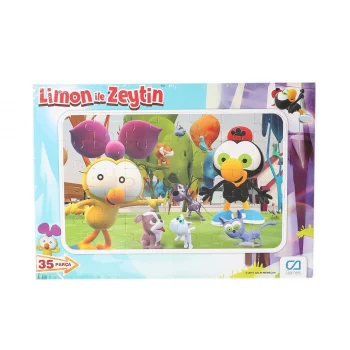 CAFRM-5082-5083 Limon ile Zeytin Frame Puzzle 35 Parça