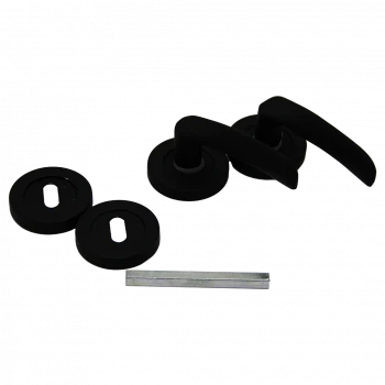 ÇELİKEL ERİŞ-10 AMERİKAN ODA KAPI KOLU SİYAH (5124)