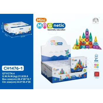CH1476-1 3.75CM  Mini Magnetic Blok Metal Kutu  45 PCS
