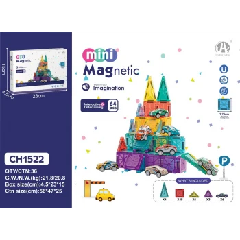 CH1522 3.75CM Mini Magnetic Blok 64 PCS