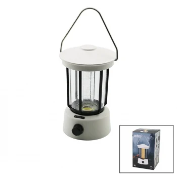 FANUS KAMP LAMBASI EL FENERİ USB ŞARJLI POWERBANK 5W COB LED 800LUMEN IŞIK AYARI GÜN IŞIK - BEYAZ PT-380 (5124)