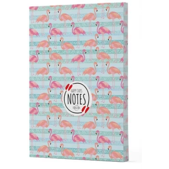 Flamingo 1 - Yan Baskılı Çizgili Defter