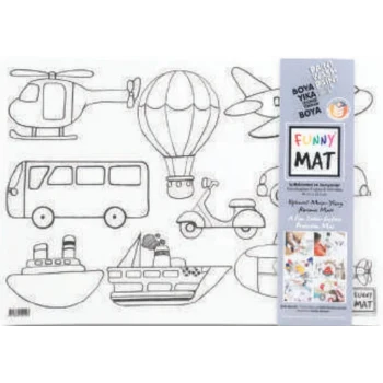 Funny Mat - İş Makineleri Ve Taşıtlar 33,5 x 48 cm