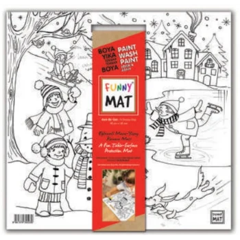 Funny Mat - Karlı Bir Gün 40x40cm