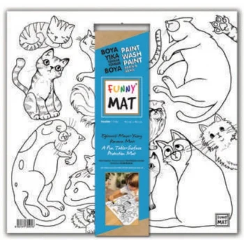 Funny Mat - Kediler 40x40cm