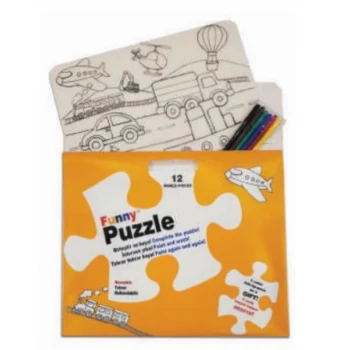 Funny Mat Puzzle - Taşıtlar 30x40cm