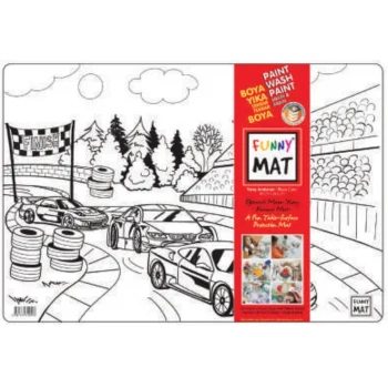 Funny Mat - Yarış Arabaları 33,5x48cm