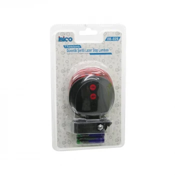 GÜVENLİK ŞERİTLİ LAZER  BİSİKLET  STOP LAMBASI   PİLLİ   7 FONKSİYONLU   SU GEÇİRMEZ (5124)