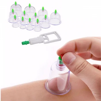 Hacamat Kupası 12’li Çekme Seti Vakumlu Masaj Aleti (5124)