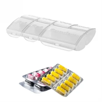 Haftalık 7 Bölmeli İlaç Saklama ve Hatırlatma Kutusu (5124)